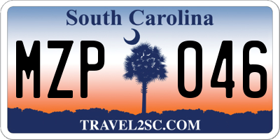 SC license plate MZP046