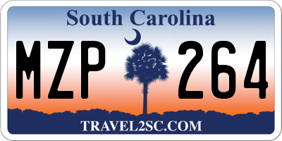 SC license plate MZP264
