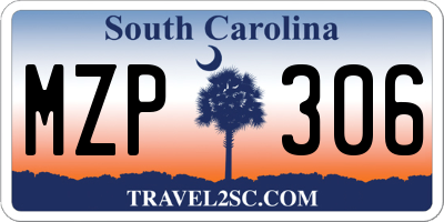 SC license plate MZP306
