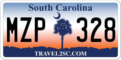 SC license plate MZP328