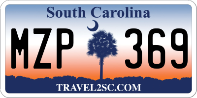 SC license plate MZP369