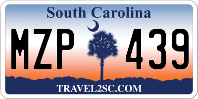 SC license plate MZP439
