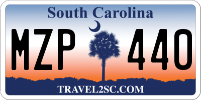 SC license plate MZP440