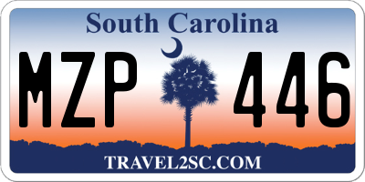 SC license plate MZP446