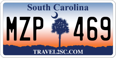 SC license plate MZP469