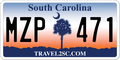 SC license plate MZP471