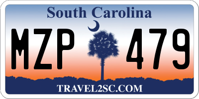 SC license plate MZP479