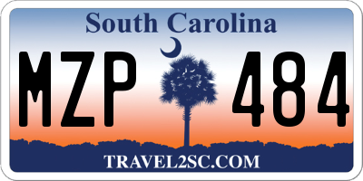 SC license plate MZP484
