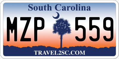 SC license plate MZP559