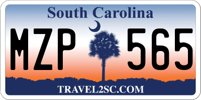 SC license plate MZP565