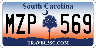 SC license plate MZP569