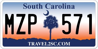 SC license plate MZP571