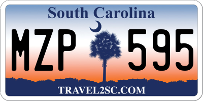 SC license plate MZP595