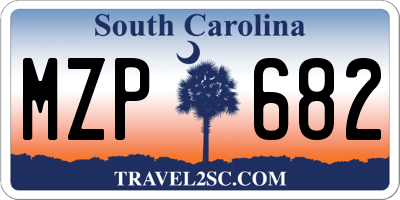 SC license plate MZP682