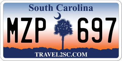 SC license plate MZP697