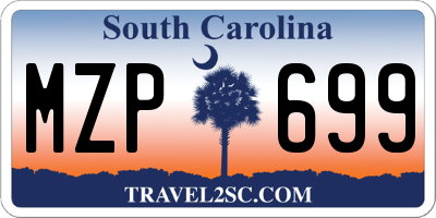 SC license plate MZP699
