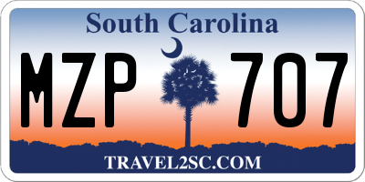 SC license plate MZP707