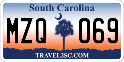 SC license plate MZQ069