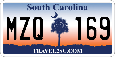 SC license plate MZQ169