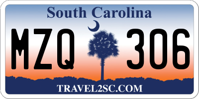 SC license plate MZQ306
