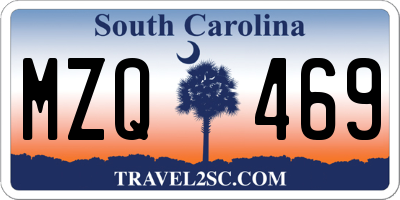 SC license plate MZQ469