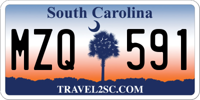 SC license plate MZQ591