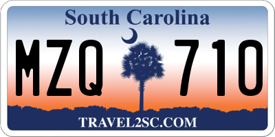 SC license plate MZQ710