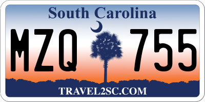 SC license plate MZQ755