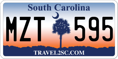 SC license plate MZT595