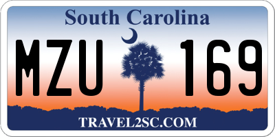 SC license plate MZU169