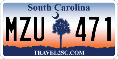 SC license plate MZU471