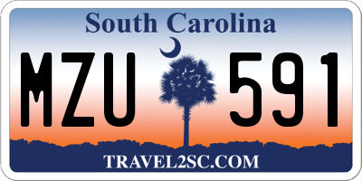 SC license plate MZU591