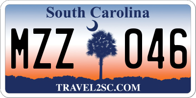 SC license plate MZZ046