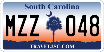 SC license plate MZZ048