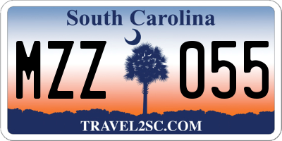 SC license plate MZZ055