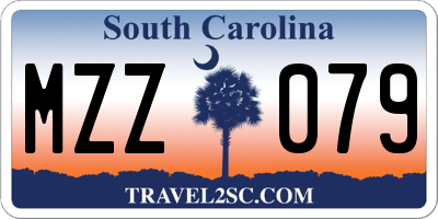 SC license plate MZZ079