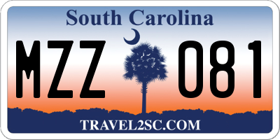 SC license plate MZZ081