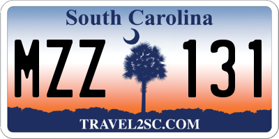 SC license plate MZZ131