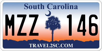 SC license plate MZZ146