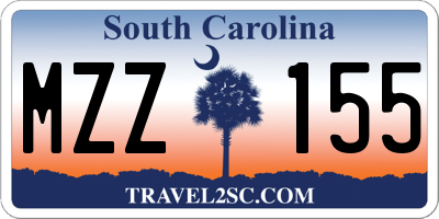 SC license plate MZZ155