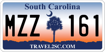 SC license plate MZZ161