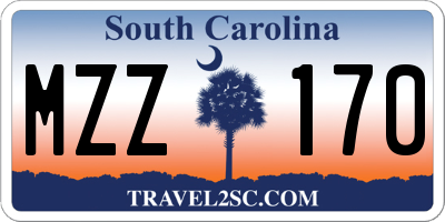 SC license plate MZZ170