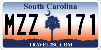 SC license plate MZZ171