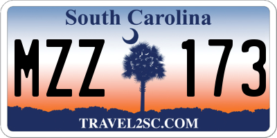 SC license plate MZZ173