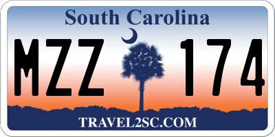 SC license plate MZZ174