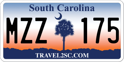 SC license plate MZZ175