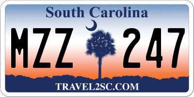 SC license plate MZZ247