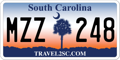SC license plate MZZ248