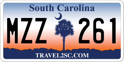 SC license plate MZZ261
