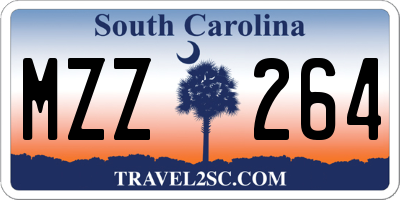 SC license plate MZZ264